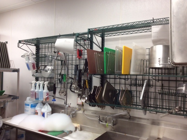 Prevent wet-nesting with Metro's SmartWall wall shelving dish drying options